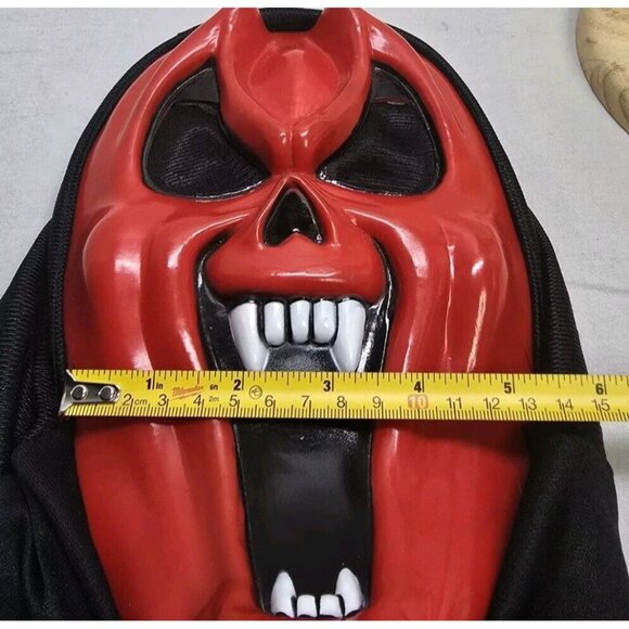 Vintage Funworld Devil Mask Red Evil Face Scream Easter Unlimited - Picture 10 of 11